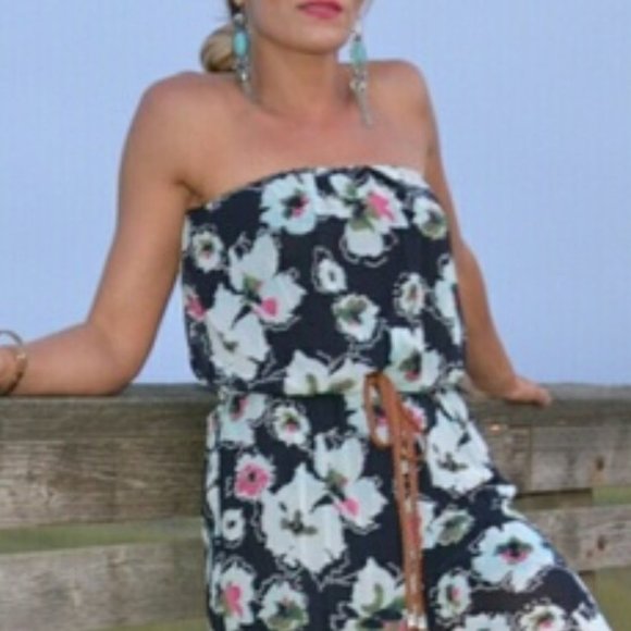 BOHO BABE Floral Print Jumpsuit - Picture 5 of 5